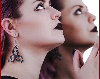 666 (earrings #2)