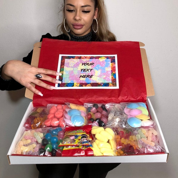 Haribo Mix Bonbons • Personalisierte Geschenkbox • Süßwaren • Leckereien