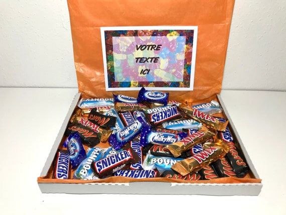 Mini Chocolate Bars Mix Personalized Gift Box Etsy