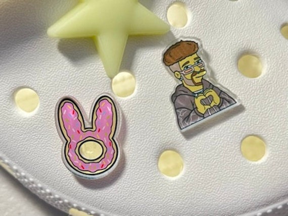 etsy bad bunny croc charms
