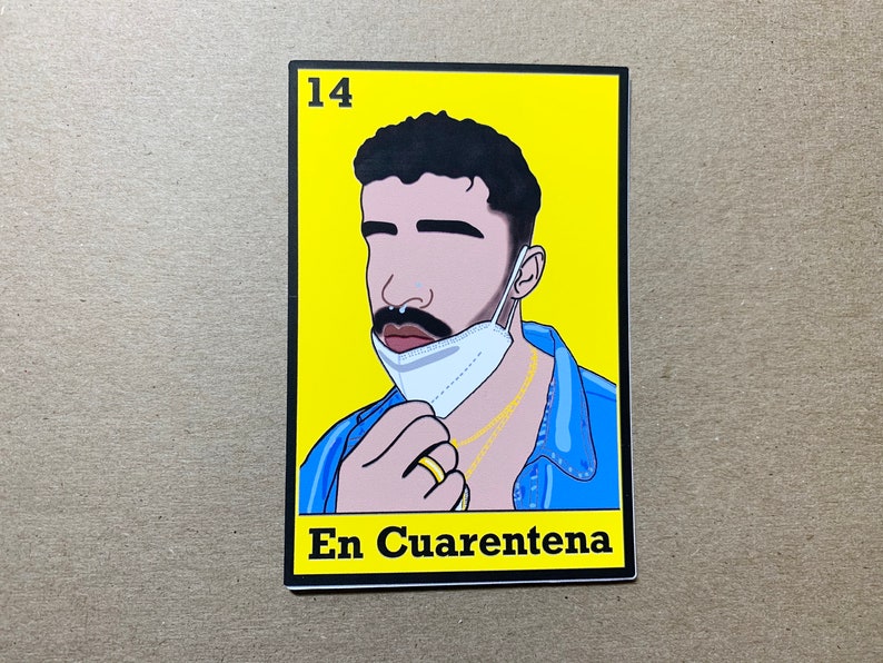 Download NEW 5 Pack Bad Bunny Stickers MINI or BIG Loteria stickers ...