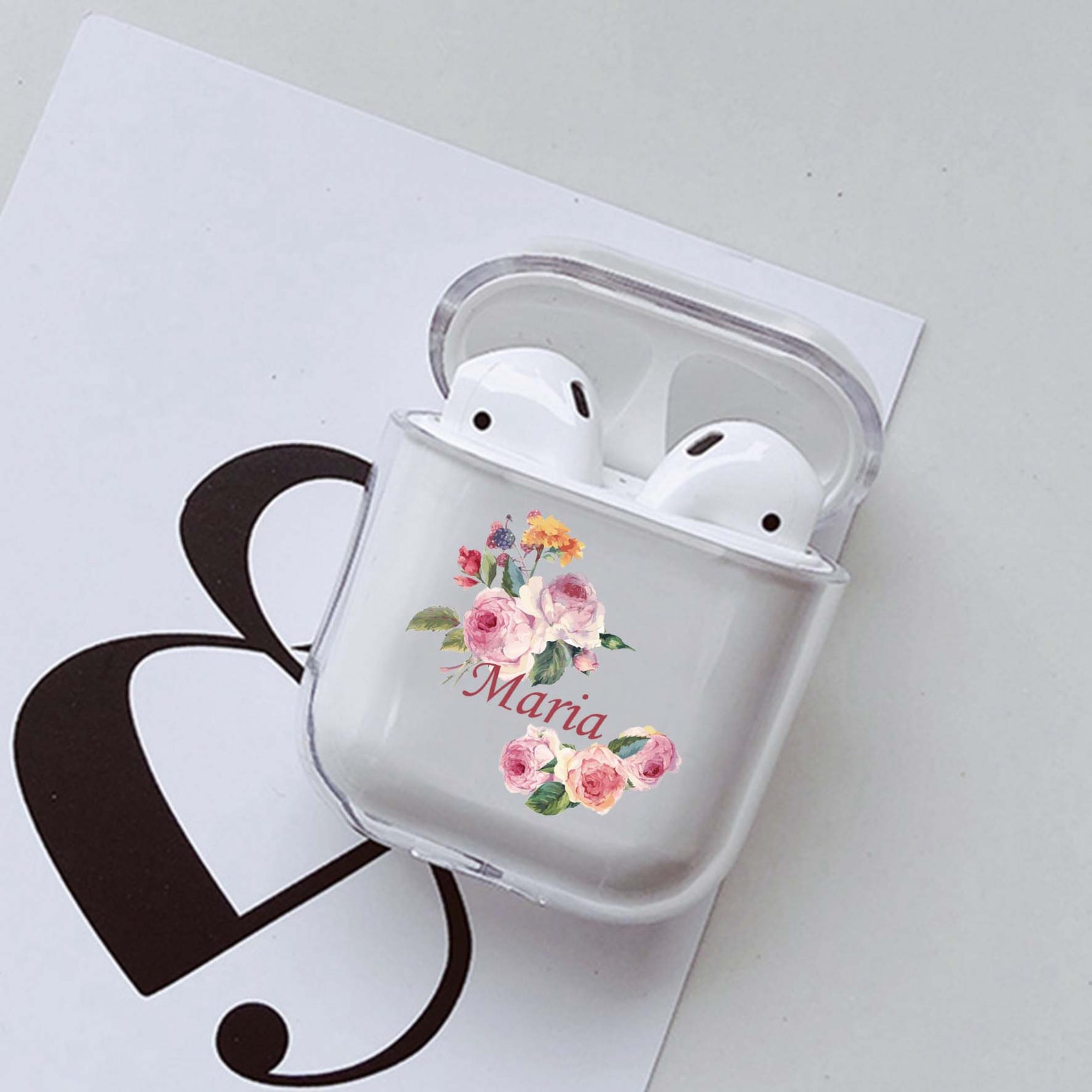 Personalised Airpod Case Custom Airpod Case Clear Airpod Case | Etsy