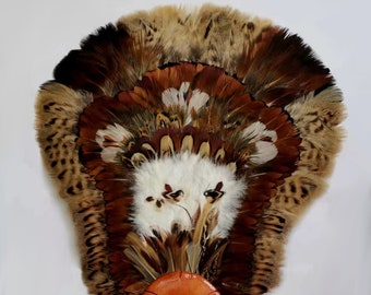 Korean feather collectable hand Fan (B4)