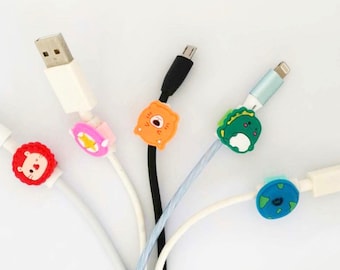 10 x Colourful Cable Protector for phone charger pack