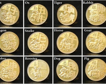 Chinese Zodiac Coin: Collectable Lucky Animal Sign