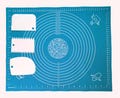 Silicone Baking Mat with Cutters: Non-Stick Dough Kneading, 40x50cm