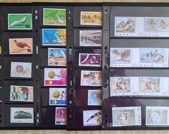 1970s Korean Postage Stamp Collection: Multi-Sized Designs