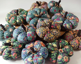 William Morris Fabric Pumpkin: Autumn Halloween Decoration