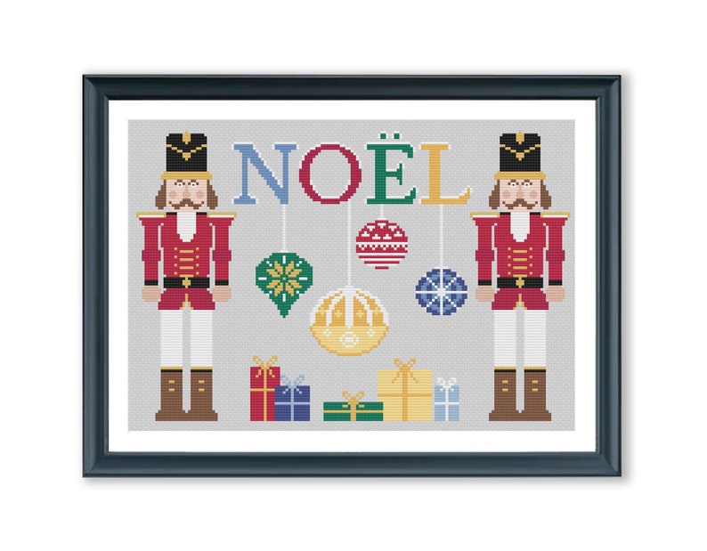 Nutcracker Noel cross stitch pattern Christmas cross stitch xstitch PDF pattern ready for immediate download