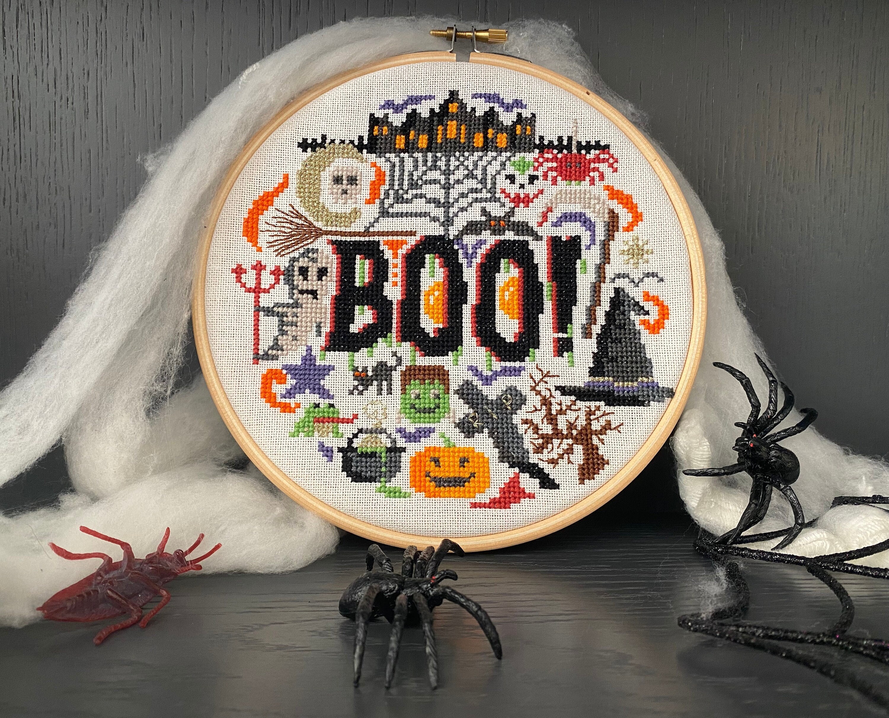 Halloween Cross Stitch
 Halloween Cross Stitch Kit Halloween BOO Cross Stitch