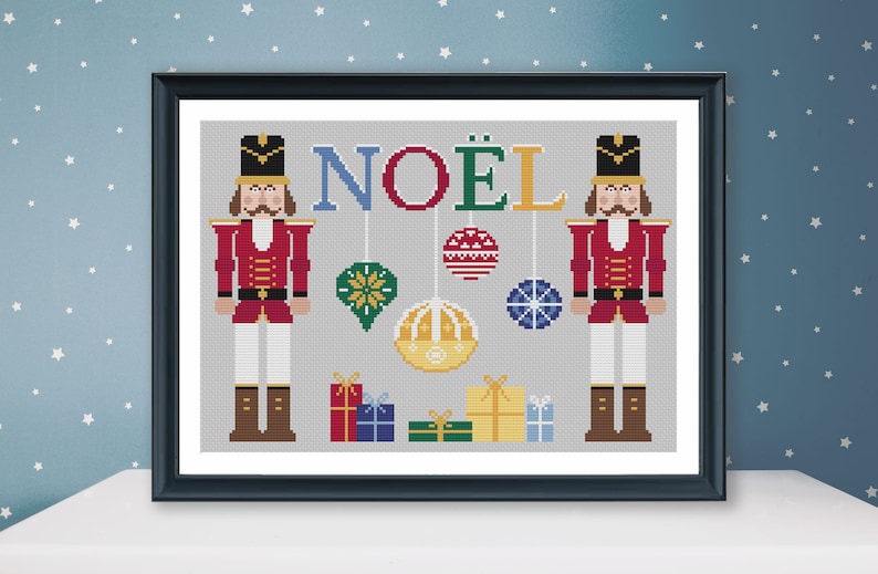 Nutcracker Noel cross stitch pattern Christmas cross stitch xstitch PDF pattern ready for immediate download