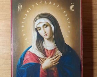 Handmade Mother of God Icon, Tenderness of the Theotokos
