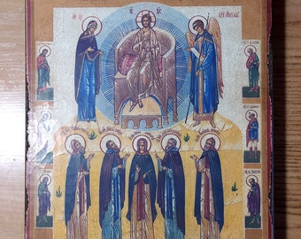 Christian Icon - Prayer of Detention, Religious Icon, Gift for Believer, Orthodox Icon, handmade icon