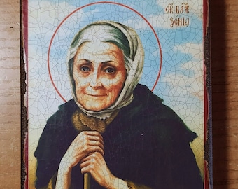 Saint Xenia, Handmade Icon, Orthodox icon, Religious Gift