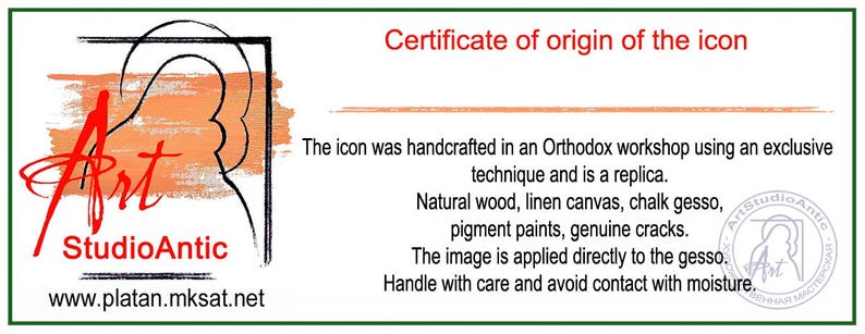 Oranta, Unbreakable Wall, Icon of the Mother of God, handmade copy of an ancient Orthodox icon image 7