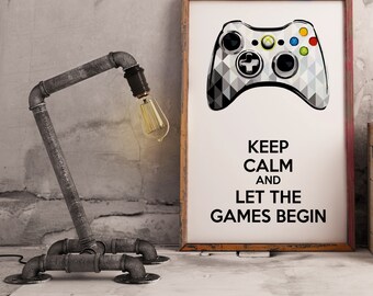 Gamer Quote Poster | Minimalist Video Game Room Art