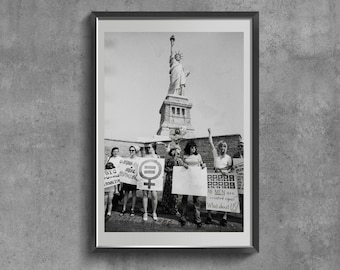 Women Unite Art Print, Swearing Gift, Vintage black and white Poster.