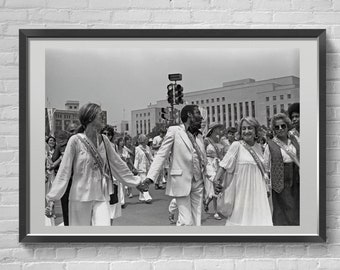 Lámina de Betty Friedan, arte feminista, póster vintage de la Marcha de las Mujeres, decoración de pared "Mujeres Unidas"
