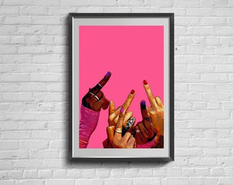Feminist Poster. The Future Is Female. Girl Power Print. Black Girl Wall Art. Empowered Woman Strong Female Wall Art.