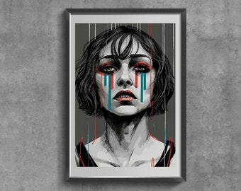 Póster minimalista para pared, regalo para personas con palabrotas, póster vintage en blanco y negro, arte retro.