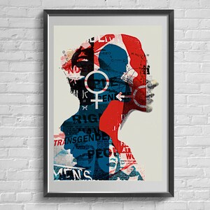 Feministisch cadeau Art Decor, Women Unite Art Print, vloekcadeau