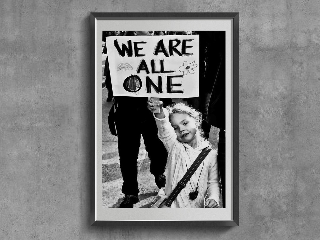 Vintage Black and White Poster, Retro Art, Women Unite Art Print. - Etsy
