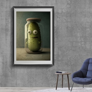Signierter Kunstdruck. Poster The Last Pickle. Raum Wand Dekor Auf Leinwand.