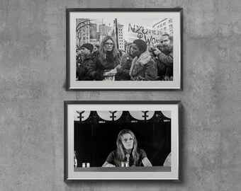 Feminist Print Set, Retro Swearing Gift, Feminist Unite Wall Decor, Famous Woman Art Poster .