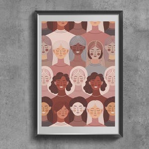 Strong Female Art, Feminist Poster, Feminist Nursery Art, Feminist Wall Art, Feminism Art Print, Empowered Women Print, Girl Nursery Room.