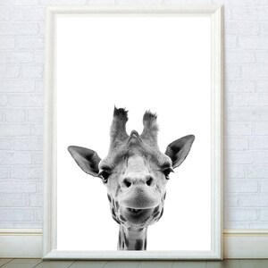 Giraffen-Druck, Camelopard Poster, Giraffe tropisch , Galerie-Dekoration, Tierkinderzimmer-Wandkunst, modernes Safari-Baby Kindergeschenk