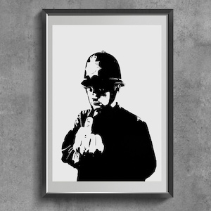Rude Copper Street Dj Print. Living Room Decor