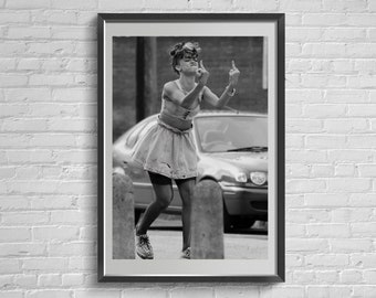 Retro Women Strong Art Print, Vintage Swearing Gift