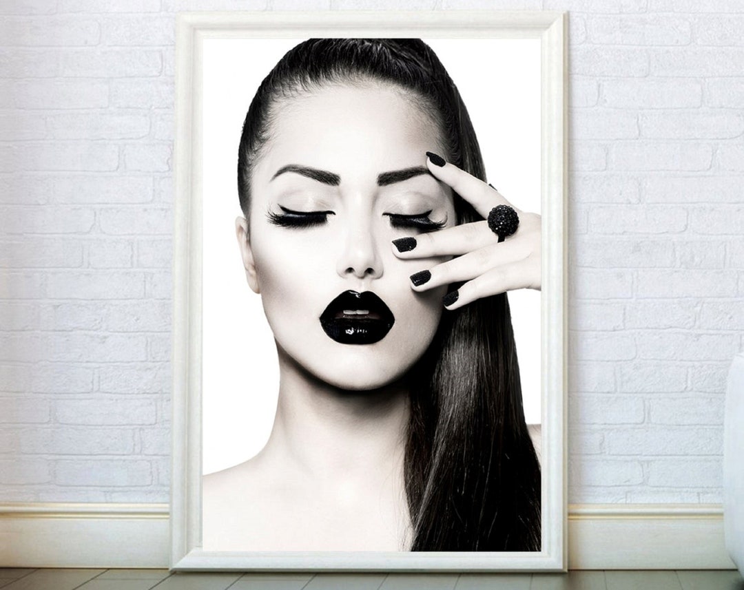 Woman Portrait Art Print, Large Glamour Photography, Fashionhome Decor ...