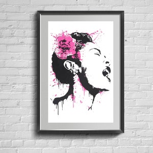 Celebrity Famous Artist Wall Art, Minimalist Illustration Poster