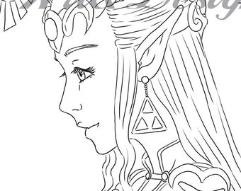 Zelda coloring pages | Etsy France