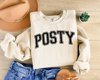 Posty, Post Malone Sweatshirt, Austin Richard Post, Varsity Style Post Malone Sweatshirt