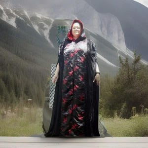 Cape en velours Panne, doublée de satin, médiévale, Renaissance, SCA, GN, wicca, sur mesure