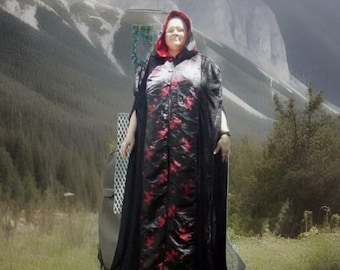 Panne Velvet Cape, Satin Lined, Medieval, Renaissance, SCA, LARP, Wiccan, Custom Made