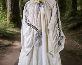 Celtic Sleeve Liene, Short or Long Chemise, w w/o Embroidery, or Underdress, Renaissance Medieval SCA LARP Wicca, 8-4x, custom-made, Nightg