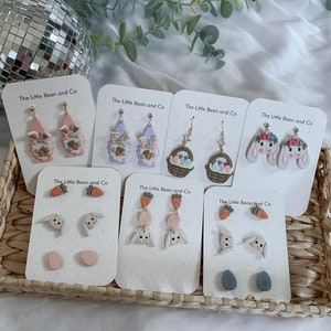 Detailed Spring Polymer Clay Earrings