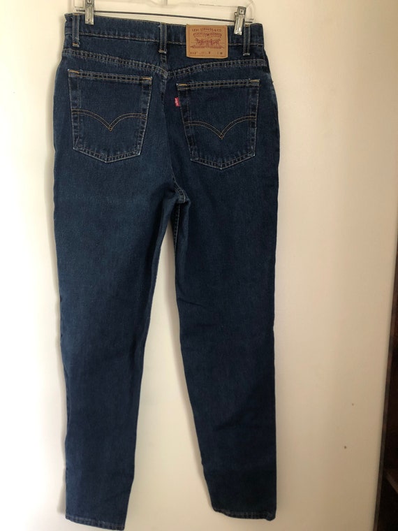 Vintage Levi's 512 high waisted dark wash jeans