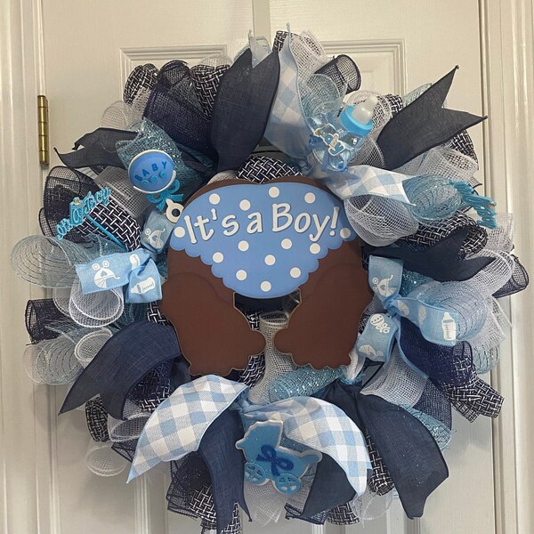 Its a Boy Wreath - Etsy