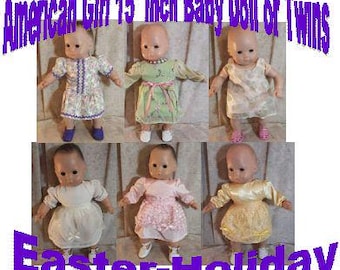 Doll Clothes Made2Fit American Girl 15&quot; Spring Skirt Blouse Overskirt Dress Fabric Options