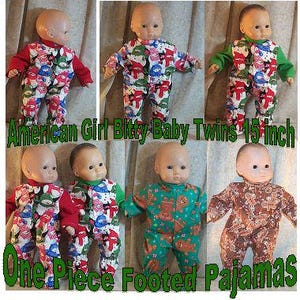 Doll Clothes Baby HandMade 4 American Girl 15&quot;-16 inch Holiday Christmas  Winter Penguin Snowmen Candy Canes