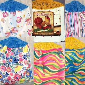 Home Decor&#39; Kitchen Hanging Kitchen Towel 6 Pattern Designs