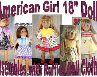 Doll Clothes Made 2 Fit American Girl 18" inch 4 Summer Dress Options