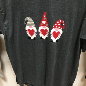 Custom Valentine’s 3 Gnomes, love gnomes T shirt.