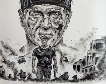 Illustrazione di Sylvester Stallone