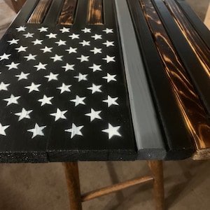 Rustic corrections officer flag