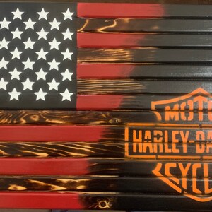 small harley davidson flags
